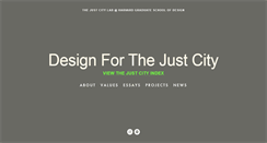 Desktop Screenshot of designforthejustcity.org